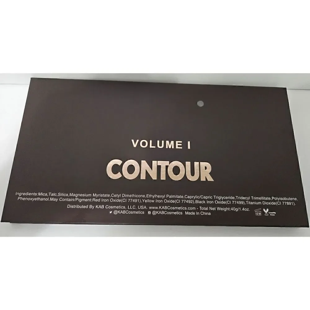 Kab Cosmetics Contour 1 Palette, 8 Contour Shades, Brand NWOT Never Swatched